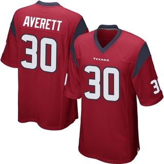 Game Anthony Averett Men's Houston Texans Alternate Jersey - Red