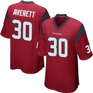 Game Anthony Averett Youth Houston Texans Alternate Jersey - Red