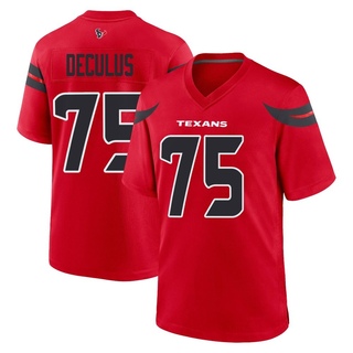 Game Austin Deculus Men's Houston Texans Alternate Jersey - Red