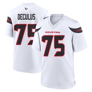 Game Austin Deculus Men's Houston Texans Jersey - White