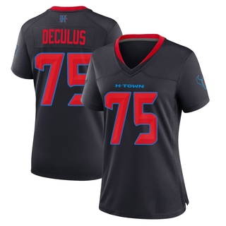 Game Austin Deculus Women's Houston Texans 2nd Alternate Jersey - Navy