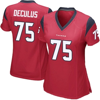 Game Austin Deculus Women's Houston Texans Alternate Jersey - Red