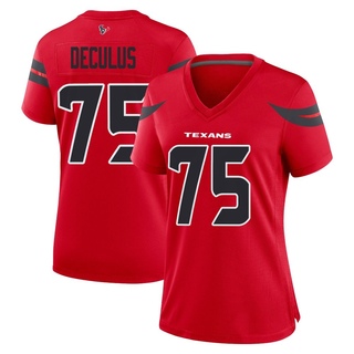 Game Austin Deculus Women's Houston Texans Alternate Jersey - Red