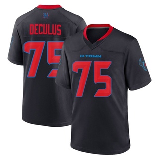 Game Austin Deculus Youth Houston Texans 2nd Alternate Jersey - Navy