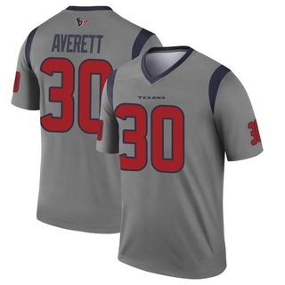 Legend Anthony Averett Men's Houston Texans Inverted Jersey - Gray