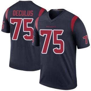 Legend Austin Deculus Men's Houston Texans Color Rush Jersey - Navy