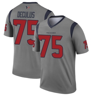Legend Austin Deculus Men's Houston Texans Inverted Jersey - Gray
