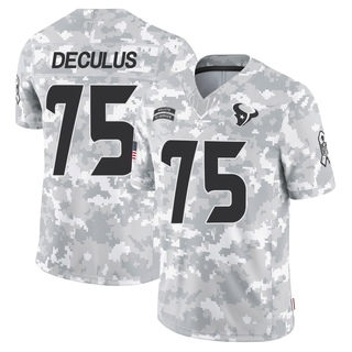 Limited Austin Deculus Men's Houston Texans 2024 Salute to Service Jersey - Arctic Camo