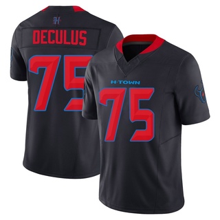 Limited Austin Deculus Men's Houston Texans 2nd Alternate Vapor F.U.S.E. Jersey - Navy