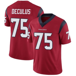 Limited Austin Deculus Men's Houston Texans Alternate Vapor Untouchable Jersey - Red