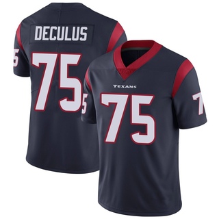 Limited Austin Deculus Men's Houston Texans Team Color Vapor Untouchable Jersey - Navy Blue