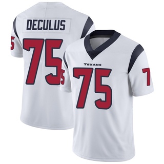 Limited Austin Deculus Men's Houston Texans Vapor Untouchable Jersey - White