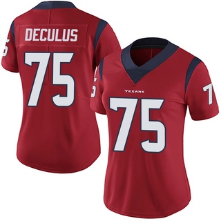 Limited Austin Deculus Women's Houston Texans Alternate Vapor Untouchable Jersey - Red