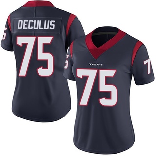 Limited Austin Deculus Women's Houston Texans Team Color Vapor Untouchable Jersey - Navy Blue