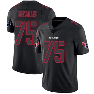 Limited Austin Deculus Youth Houston Texans Jersey - Black Impact